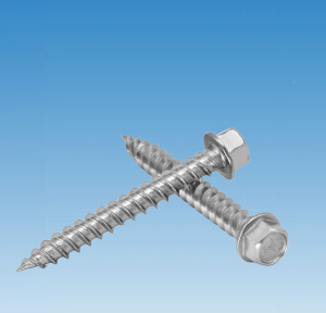 Self-Piercing Screw with Indented Hex Washer